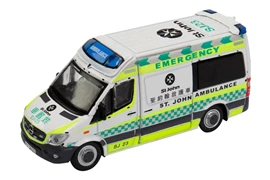Tiny 城市 166 合金車仔 - 平治 Sprinter Facelift 聖約翰救護車 (SJ23)
