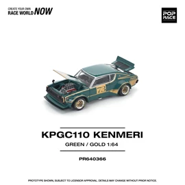 POPRACE 1/64 KPGC110 KENMERI RACING #73 GREEN/GOLD