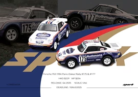 Sparky 1/64 Porsche 953 1984 Paris-Dakar Rally #175 & #177（Tiny Exclusive ）