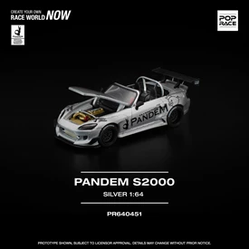 [New Tooling]POPRACE 1/64 PANDEM S2000 SILVER