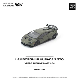 POPRACE 1/64 LAMBORGHINI HURACAN STO VERDE TURBINE MATT