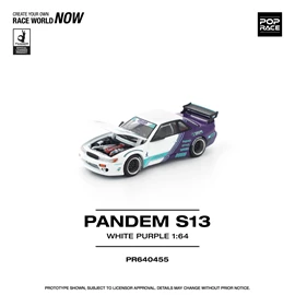 POPRACE 1/64 PANDEM S13 WHITE PURPLE