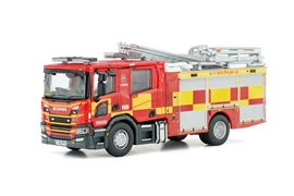 Tiny City UK28 Diecast Model Truck - Leicestershire FRS Emergency One Scania Pump Ladder